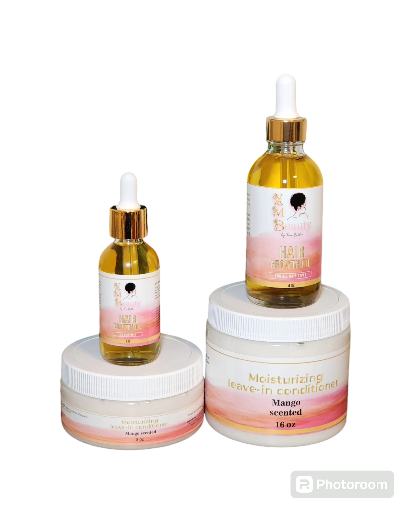 Natural Hair growth oil & Leave-in conditioner bundle
