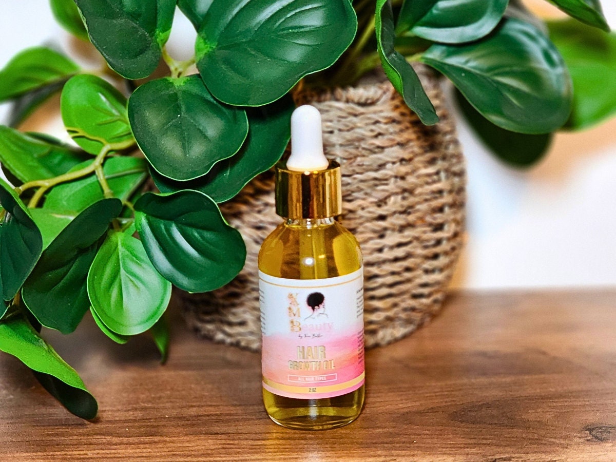 Natural Hair growth oil & Leave-in conditioner bundle, hair oil, curly hair, postpartum hair loss treatment, mommy makeover, moisturizing.