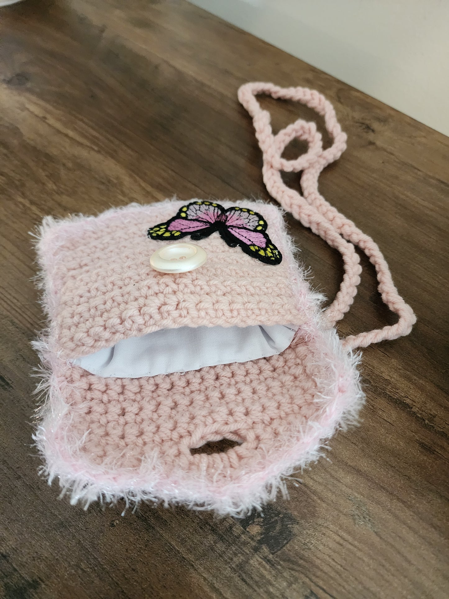 Children crochet purse