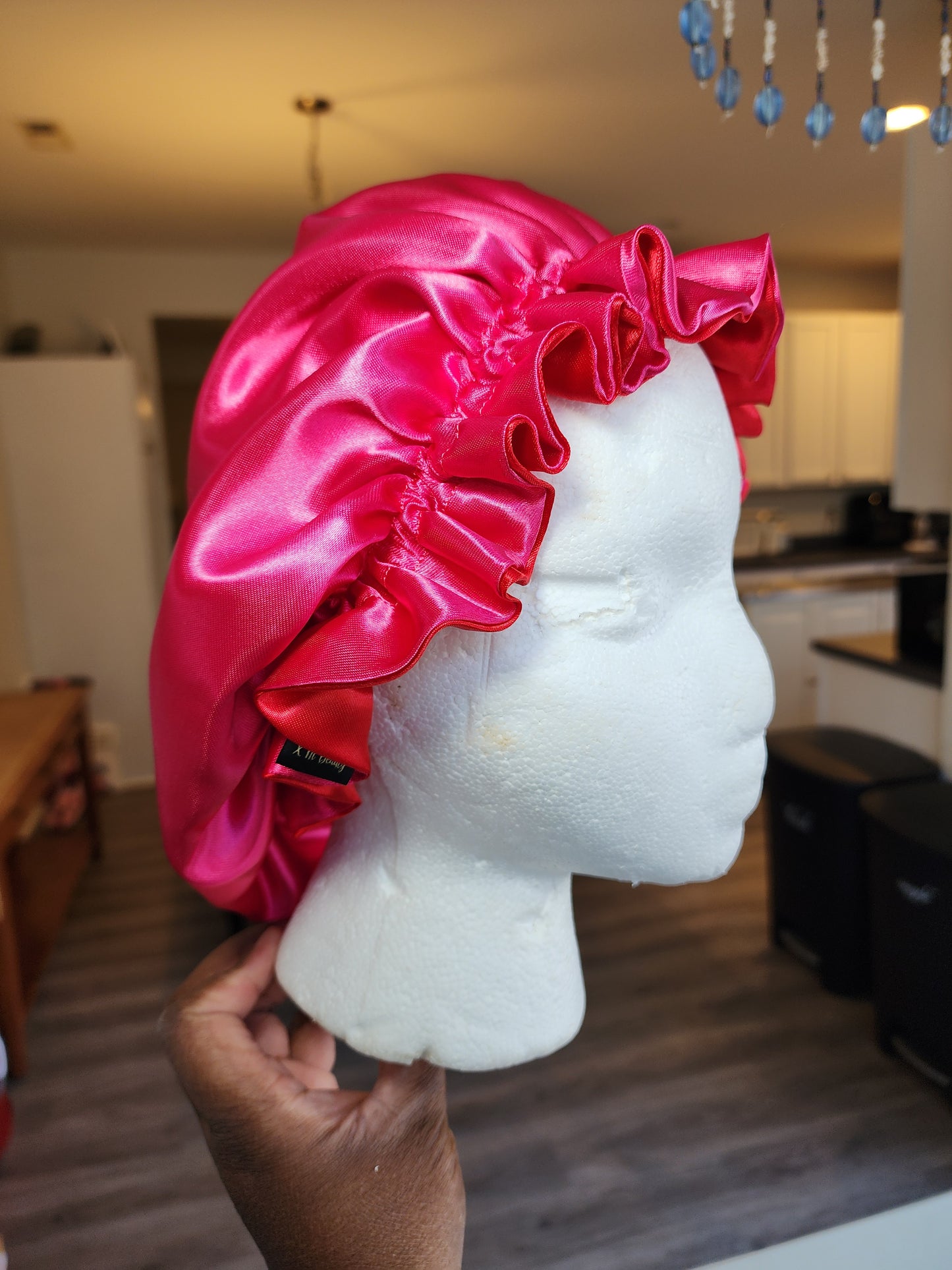 Toddler satin bonnet