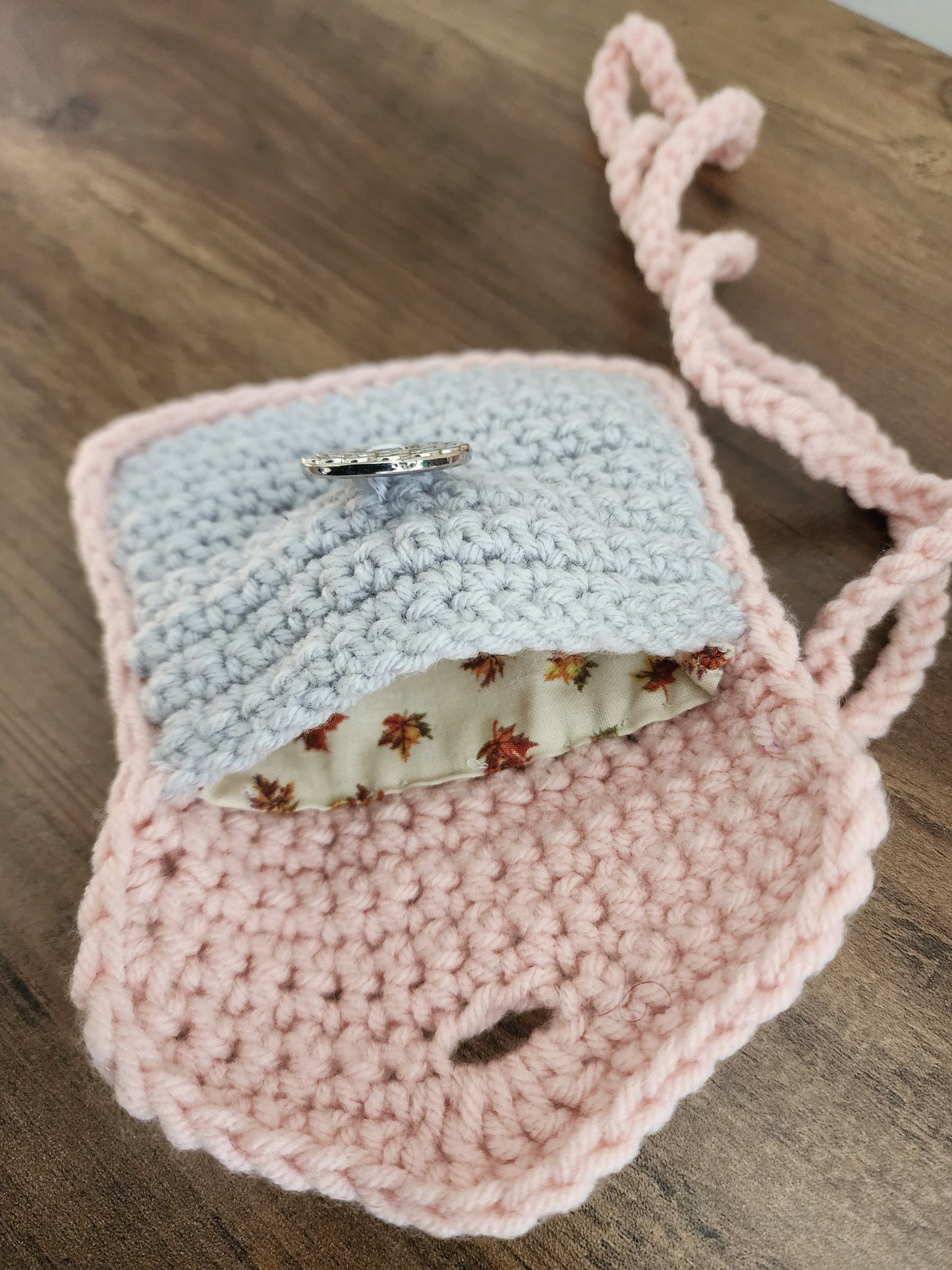 Children crochet purse