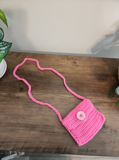 Children crochet purse