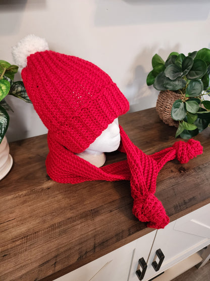 Crochet hat and scarf set