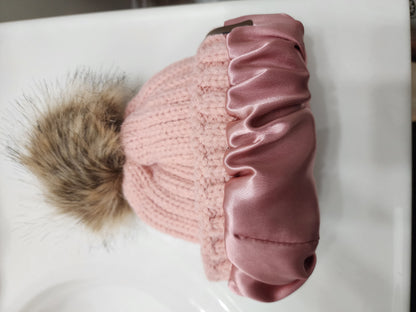 Satin-lined beanie