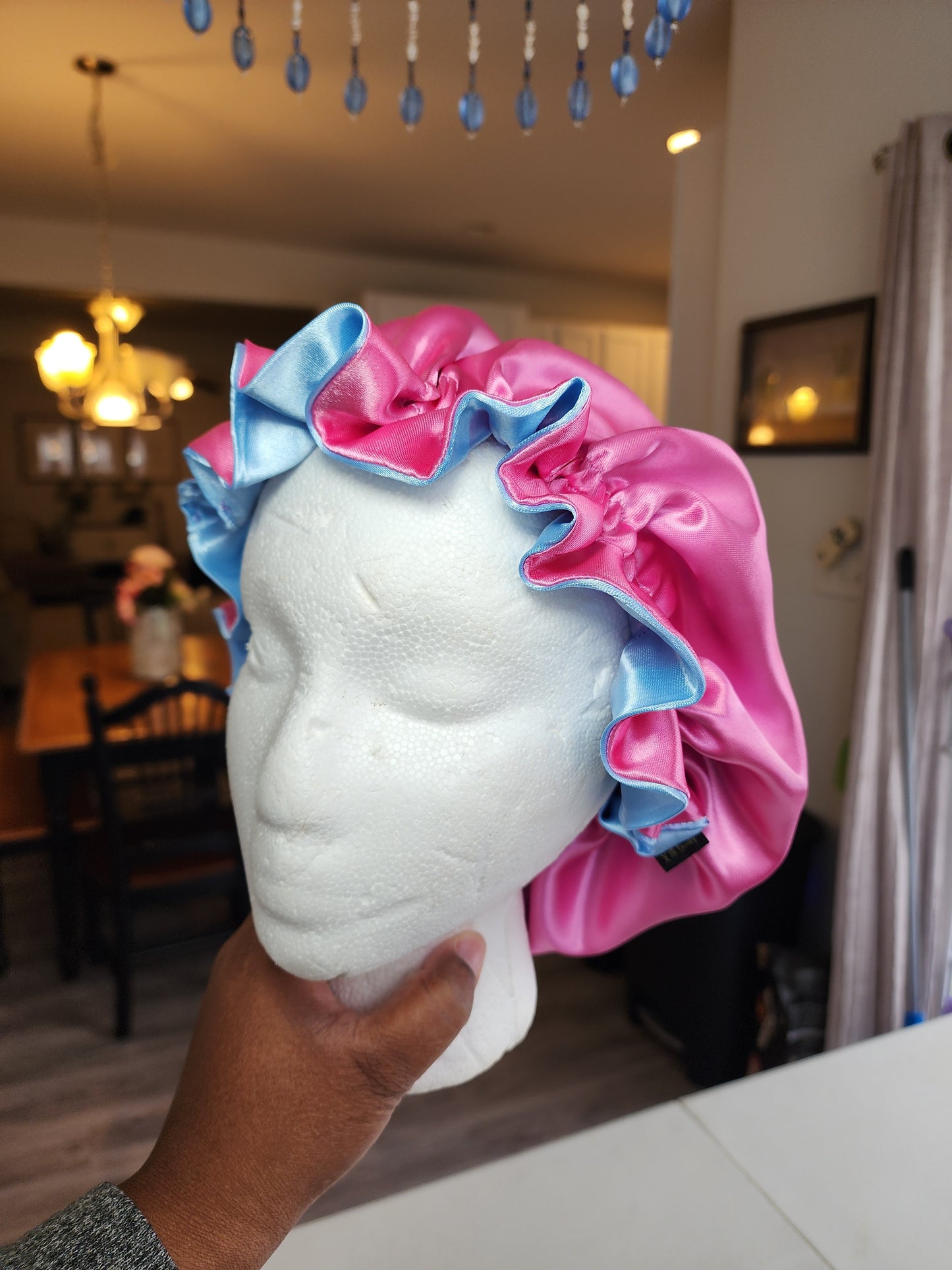 Toddler satin bonnet