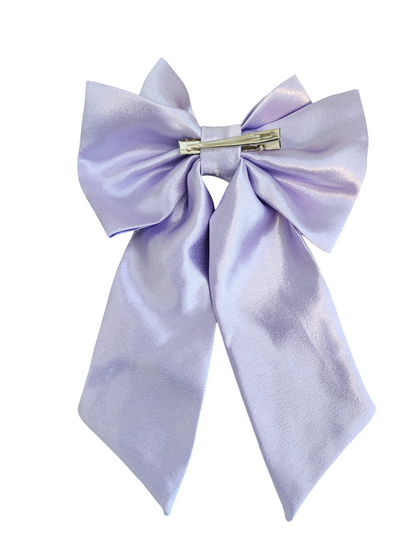 Long tail satin bow