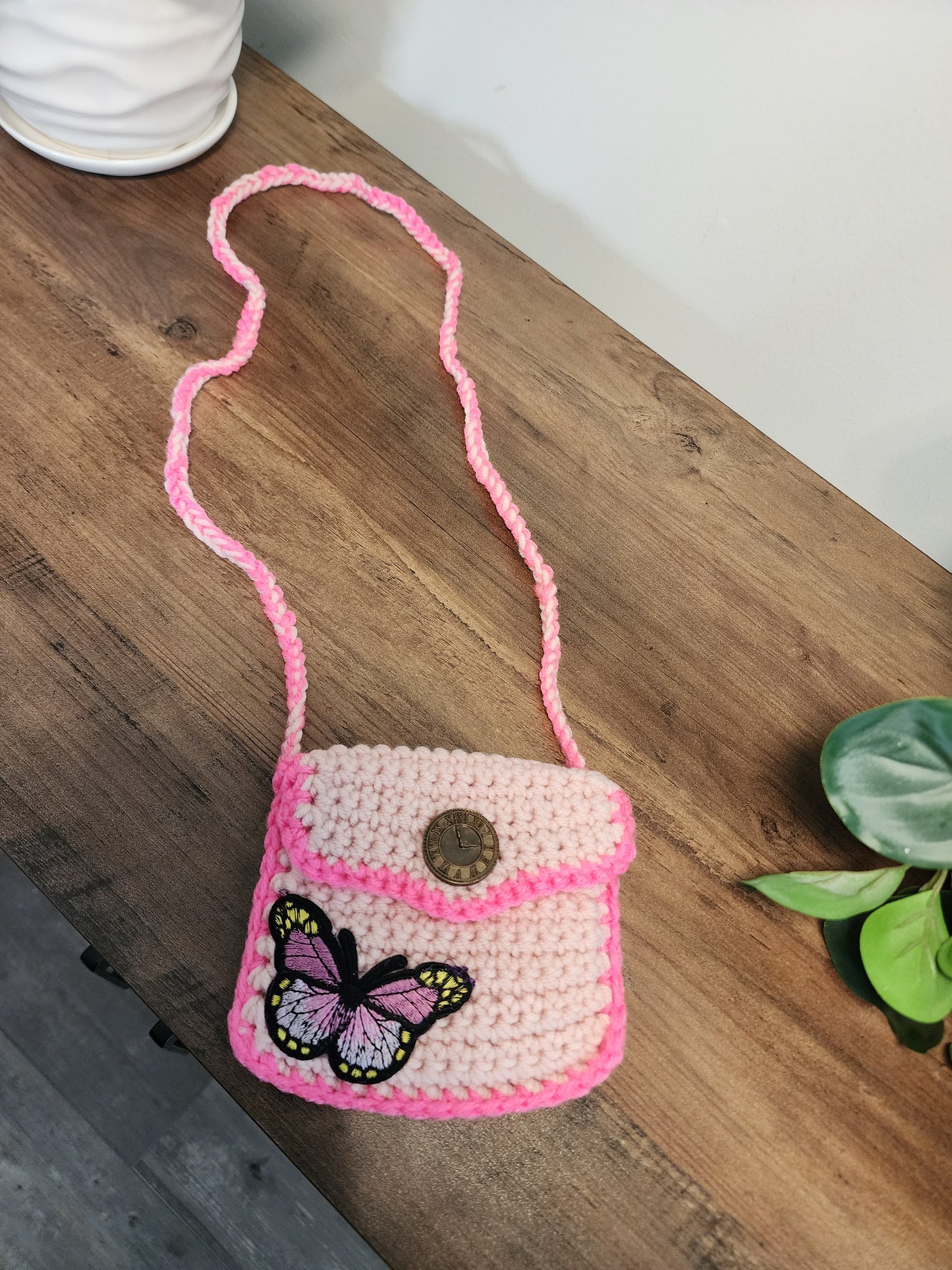 Children crochet purse