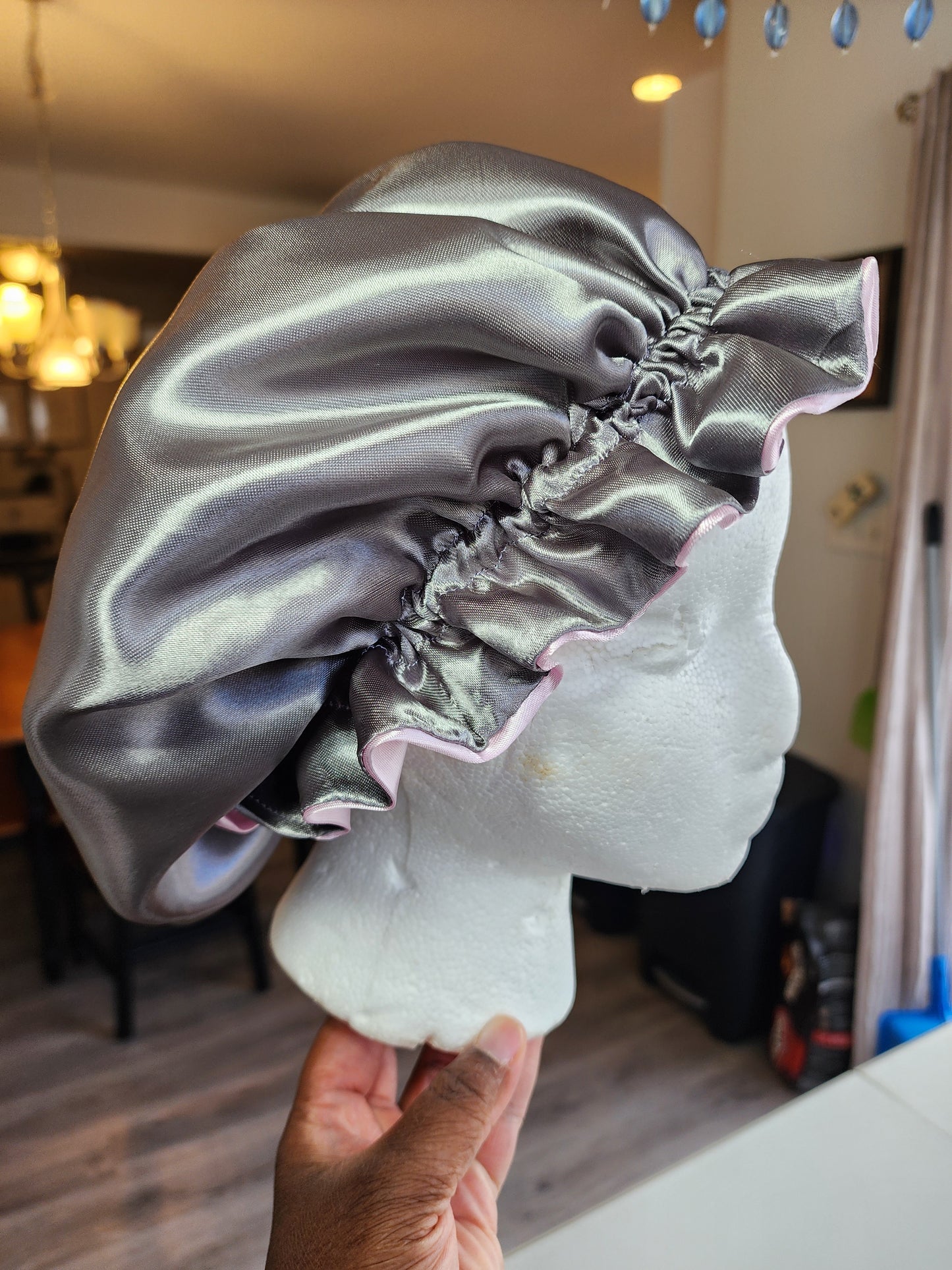 Toddler satin bonnet