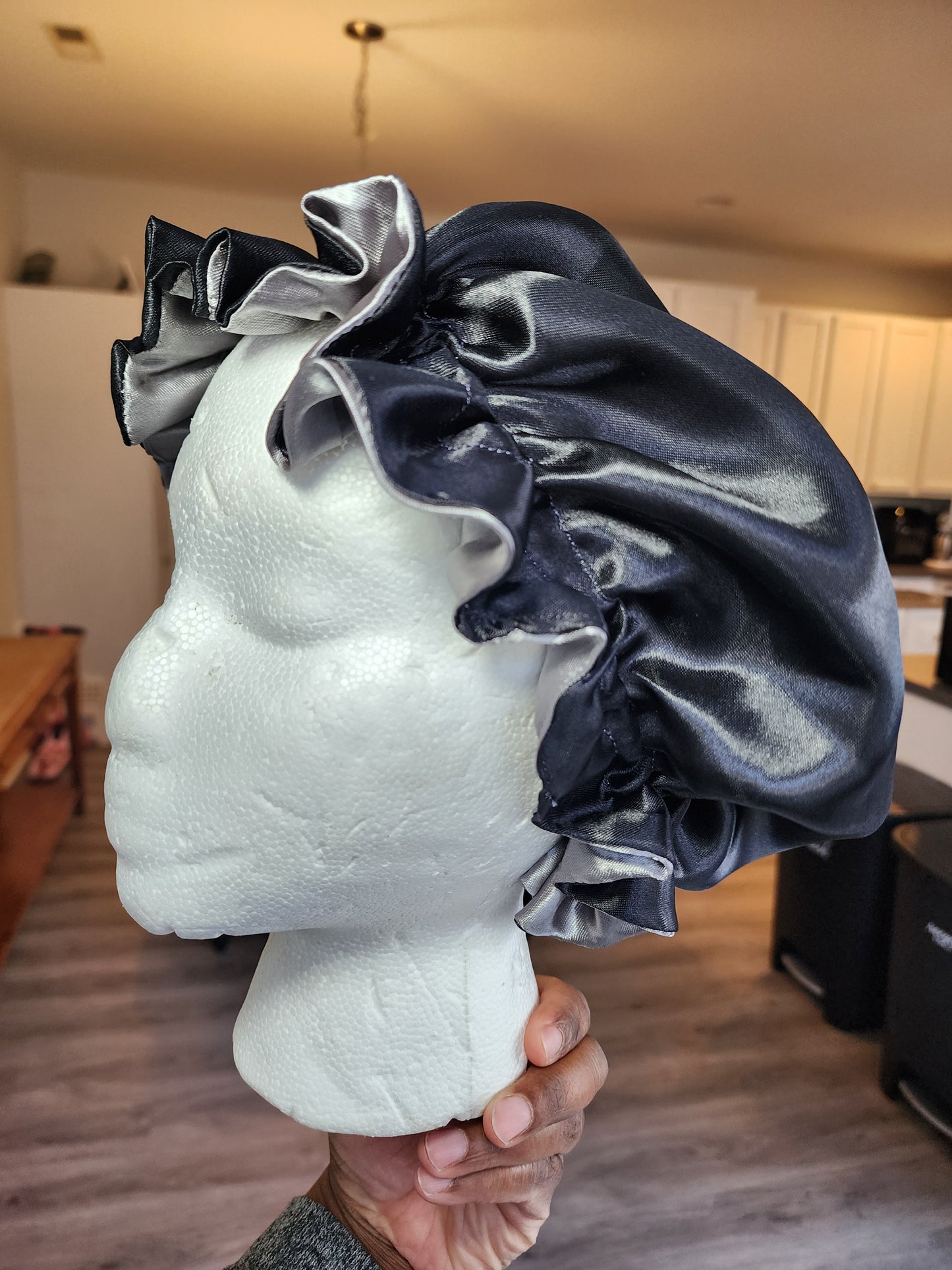 Toddler satin bonnet