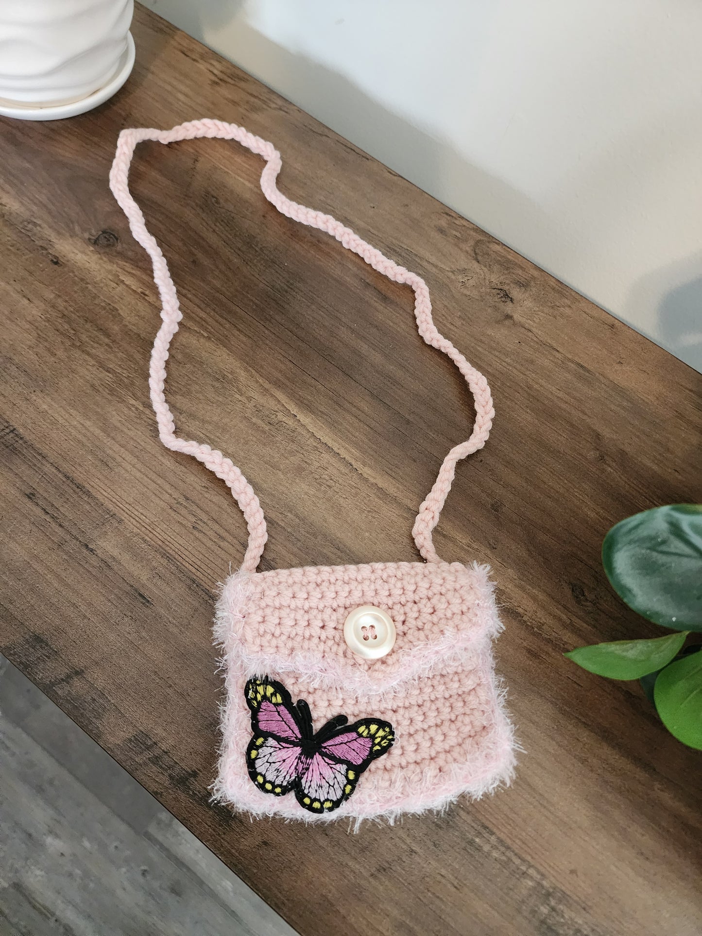 Children crochet purse