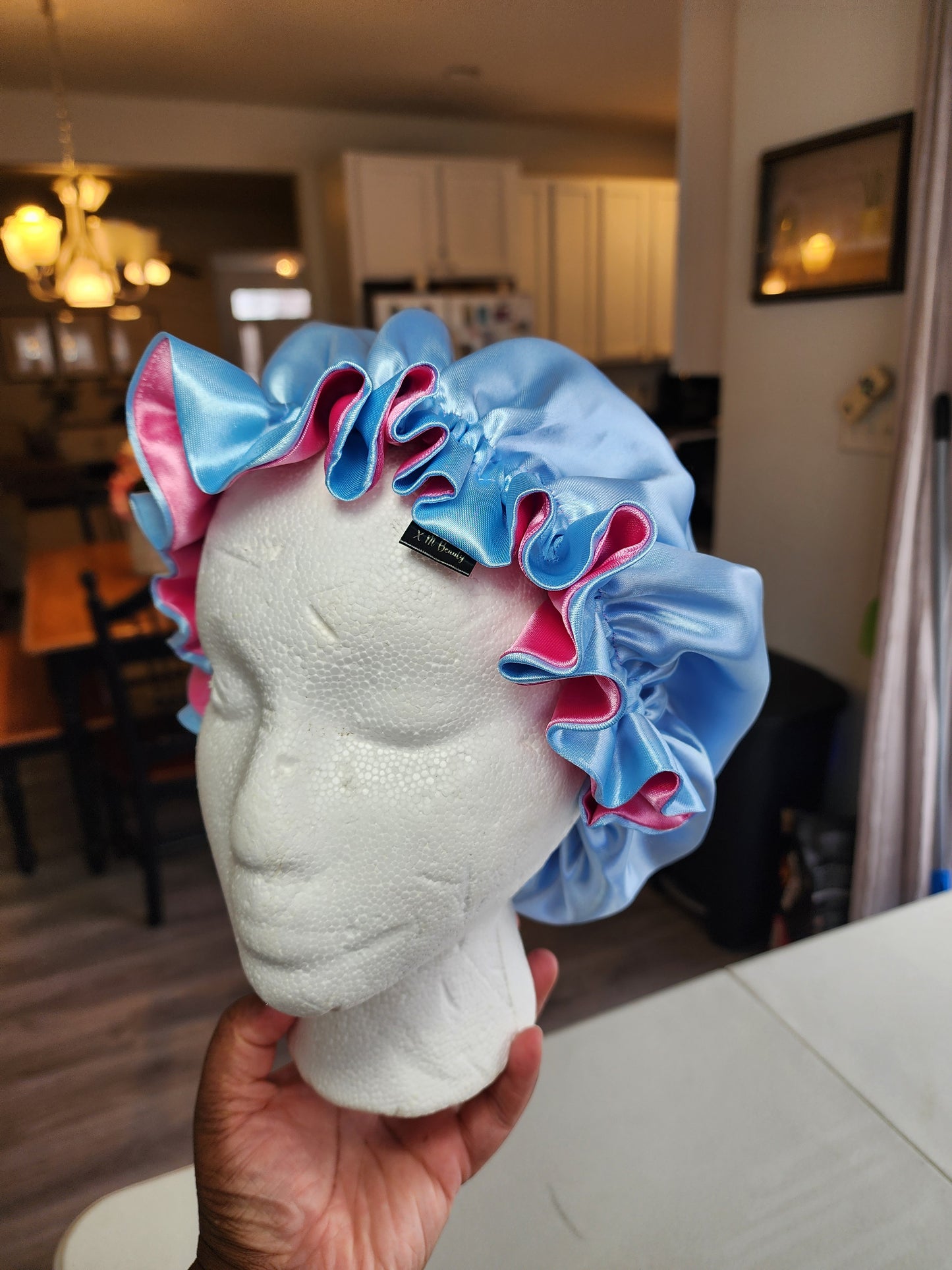 Toddler satin bonnet