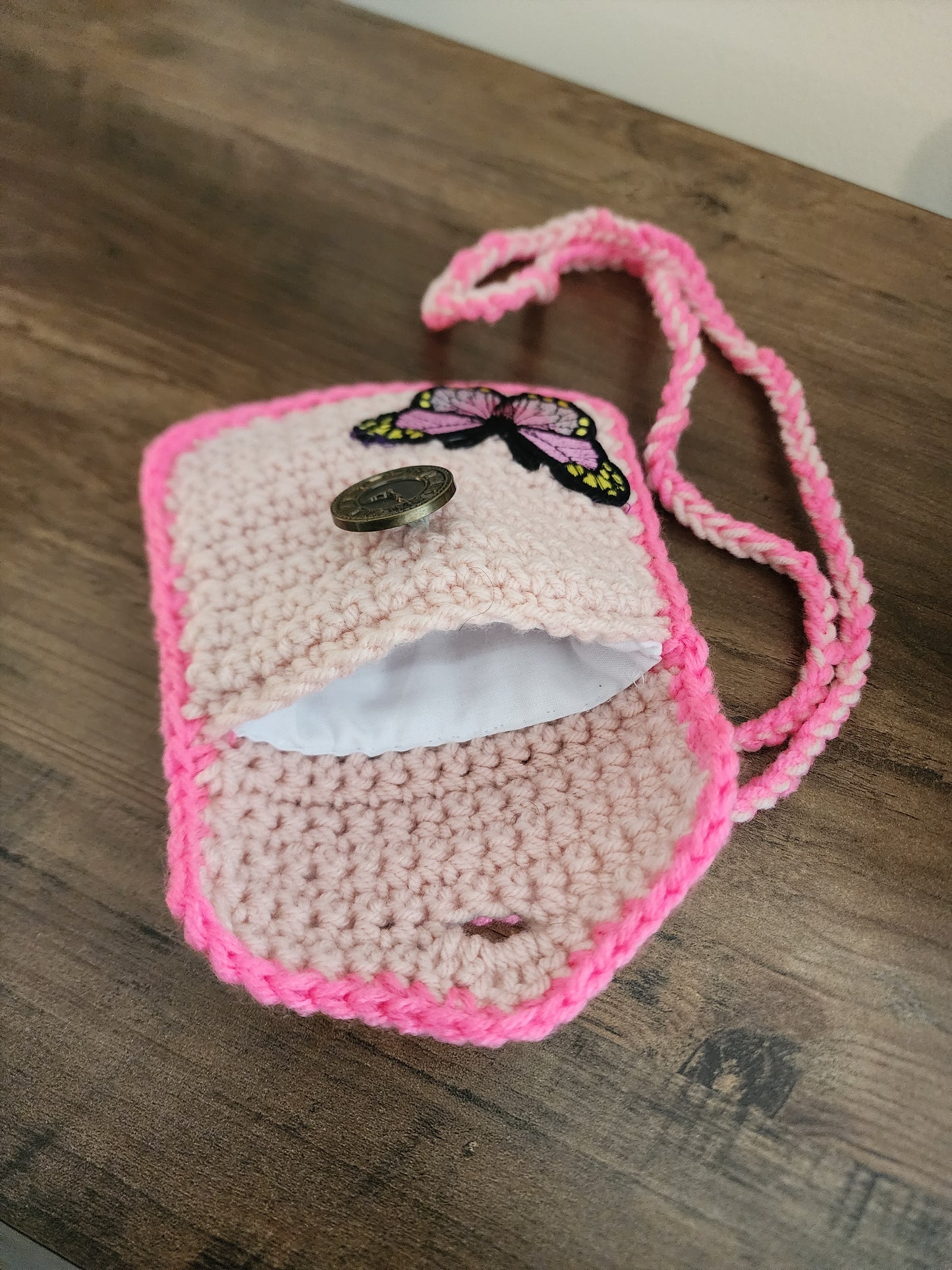 Children crochet purse