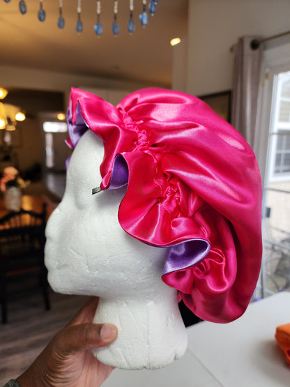 Toddler satin bonnet