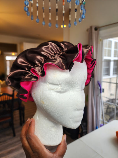 Toddler satin bonnet