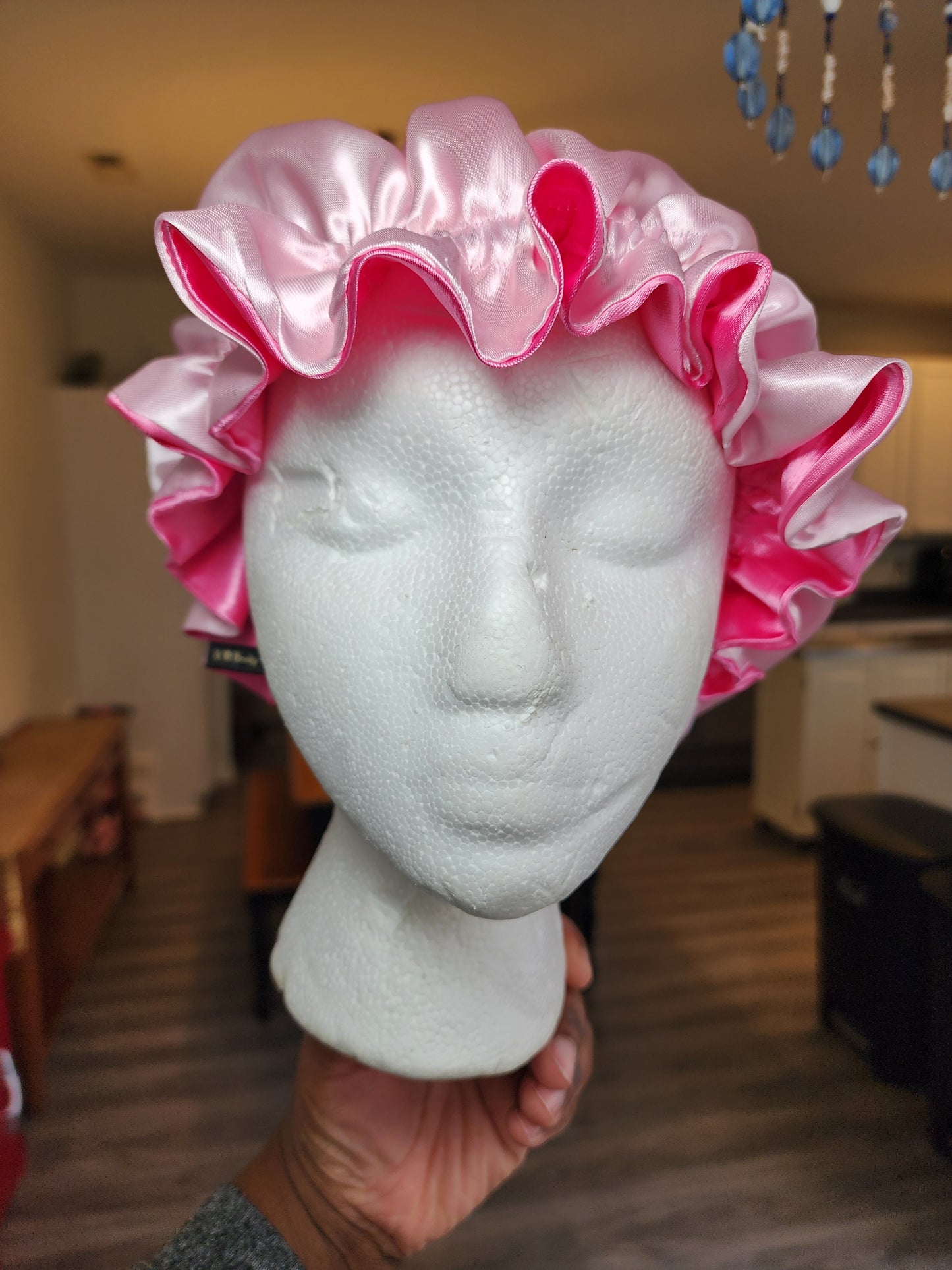 Toddler satin bonnet