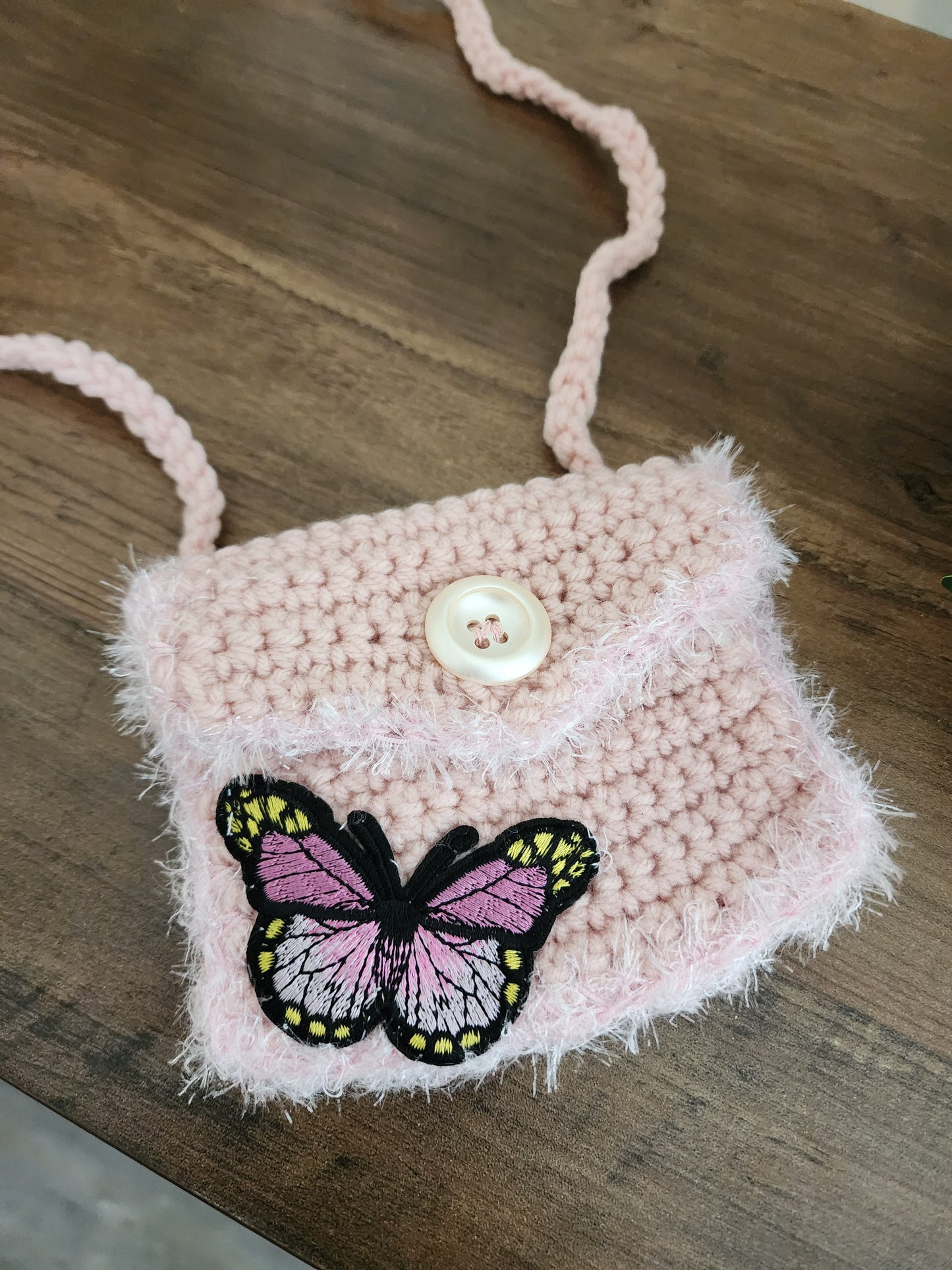 Children crochet purse