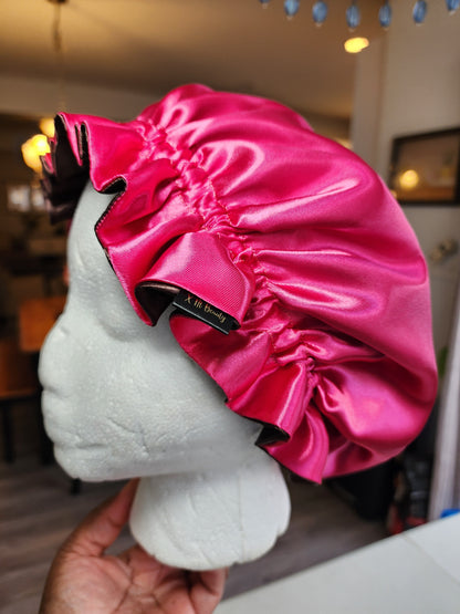 Toddler satin bonnet