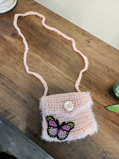 Children crochet purse