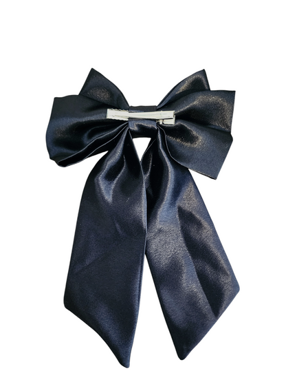 Long tail satin bow