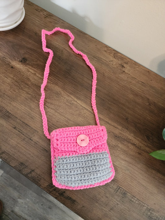 Children crochet purse